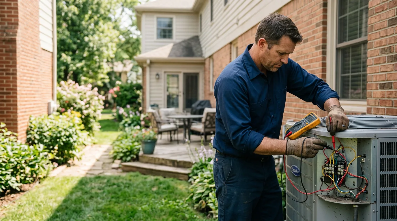HVAC technician working near San Benito, TX